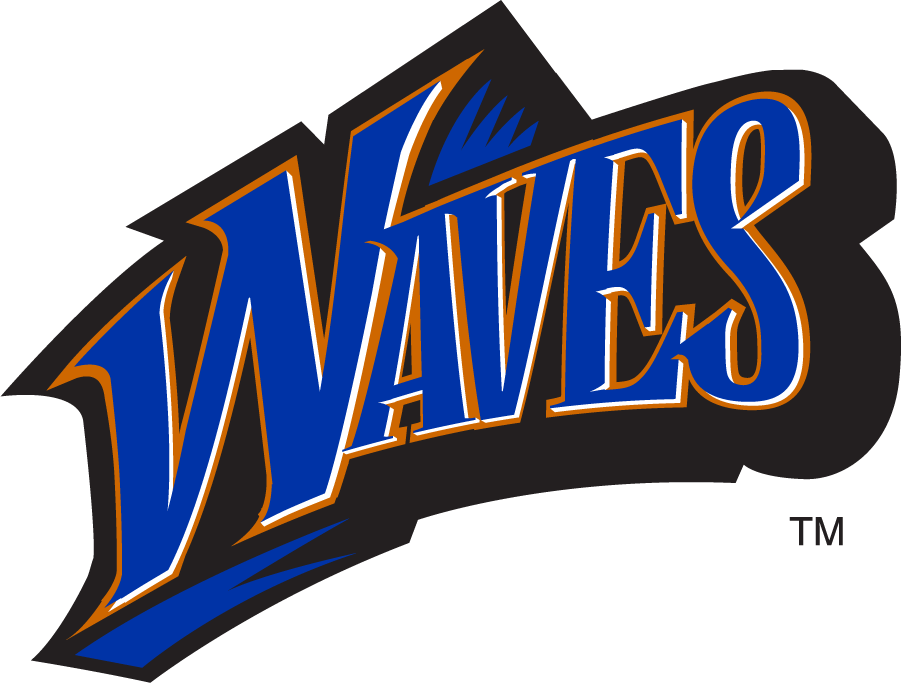 Pepperdine Waves 1997-2003 Wordmark Logo v2 diy iron on heat transfer